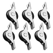  Lot de 6 roulettes pour porte coulissante de placard - Glissement en douceur -