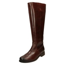 Femmes Gabor Cuir Genou Bottes
