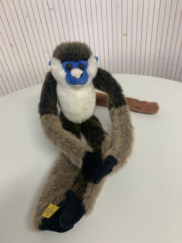 Peluche singe tête bleue - à,