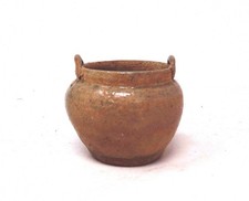 Petit vase en poterie à deux