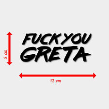 STICKER GRETA Autocollant pour voiture - F...  Y.. Greta 5X12CM