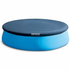 INTEX Bâche Protection Pour Piscine Ronde Diamètre 3m05 Autoportante Matière PVC