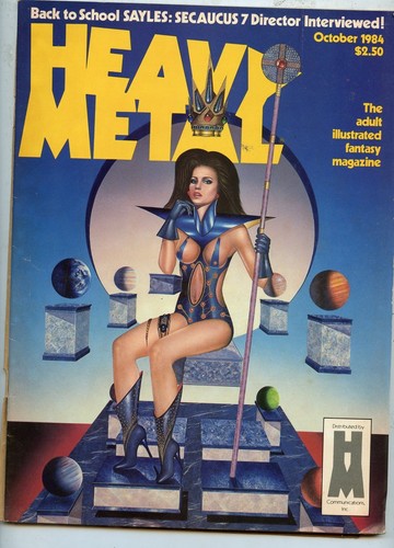 Heavy metal magazine adult - magazine, *