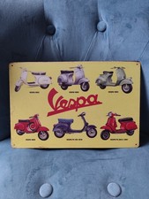 Plaque métal publicité - , vespa