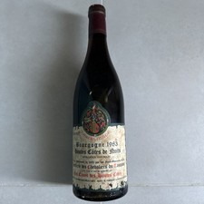 Rare Bouteille De Vin Rouge Tastevinage Bourgogne Hautes-Côtes de Nuits 1983
