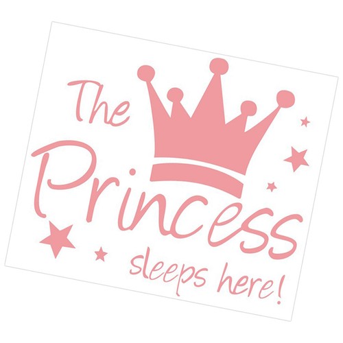 Autocollant princesse mur - autocollant,
