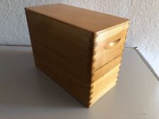 ❤️ Jolie petite Boite en  BOIS rangement fiches recettes bijoux couture cuisine