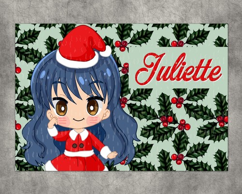 Puzzle noël manga fille - puzzle,