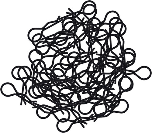 100pcs body clips bent - 100pcs,