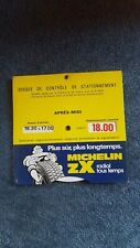 NOS disque stationnement zone bleue MICHELIN ZX