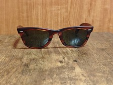 LUNETTES DE SOLEIL VINTAGE EN ACÉTATE RAY BAN BL MARRON WAYFARER ÉTATS-UNIS...