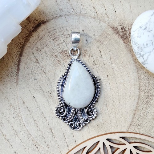 Pendentif bohème argent - pendentif,