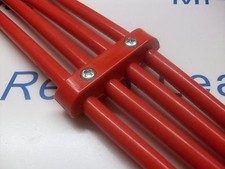 Rouge 8MM Allumage Câble HT Pince Support Séparateur Attache Spacer Kit 4 Voie