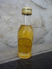 Mignonnette bouteille Pastis occitanis ancienne 3 cl pleine en bon état