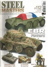 STEEL MASTERS N°112 EBR PANHARD / SHERMAN M4A3 / PANTHER SAUMUR / MAK 44 / T-90