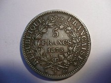 5 francs 1875 A hercule argent