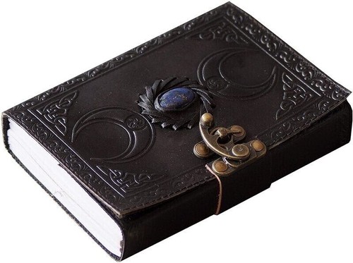 Vintage cuir journal grimoire - cuir,