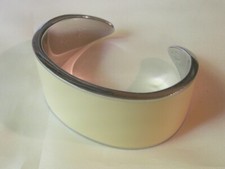 CALVIN KLEIN -GRAND BRACELET FEMME - EMAIL BLANC -LARGE ENAMEL BANGLE