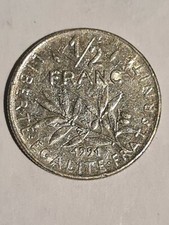 1/2 francs semeuse 1991