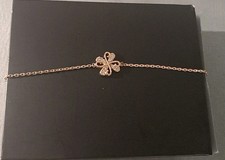 bracelet femme plaque or Diamant 9carrat