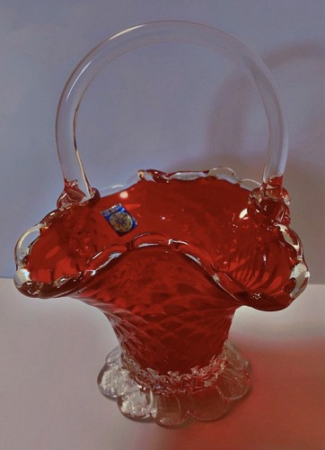 Panier vase murano vintage - panier,