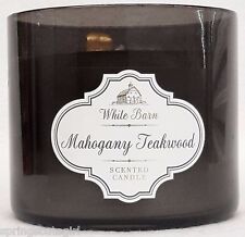 Bath & Body Works White Barn MAHOGANY TEAKWOOD 3-Wick 14.5 oz Candle ea