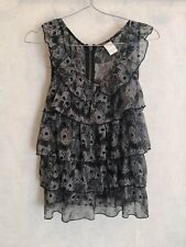 Blouse grise à volants polyester non doublé T34 Vila Clothes (2306022)