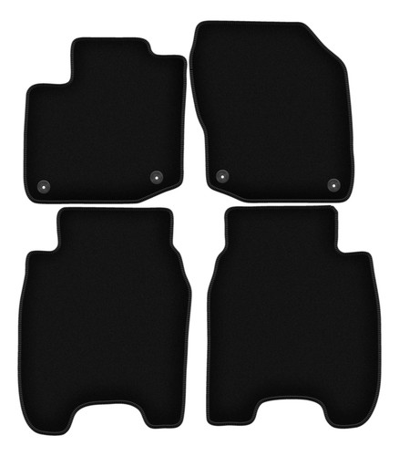 Tapis sol velours noir - tapis,