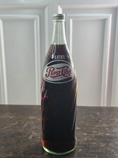 ancienne bouteille verre pepsi cola 1 litre collection bistot Années 70/80