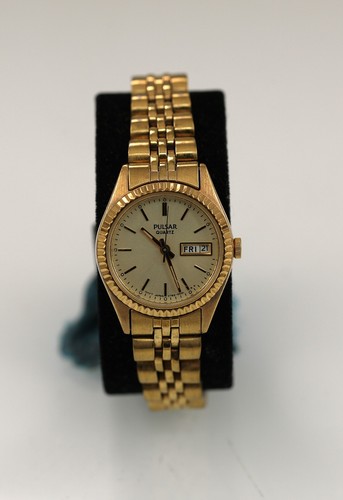 Pulsar montre femme acier - or,