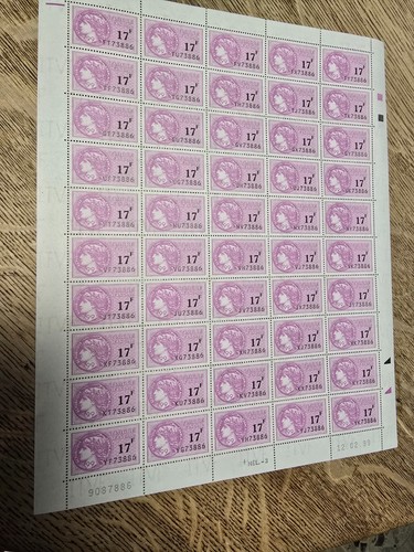 Planche timbre fiscaux - de, neuf
