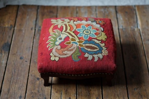 Repose pieds ancien bois - repose,