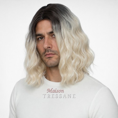 Perruque homme carré - homme, courte