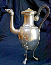 grande verseuse argent doublé style empire