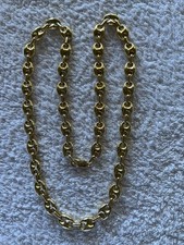 Chaine Grain De Cafe Plaqué Or Argent 925