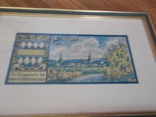 KINTZHEIM tableau encadré ancien menu Hansi Jean Jacques Waltz JACOBERT 1949