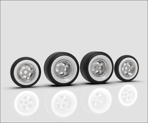 Halibrand wheels on pie - 1:64,