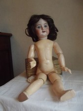 POUPEE ANCIENNE TETE PORCELAINE SFBJ 60  marquée 2