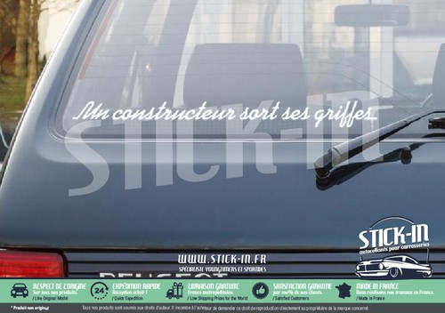 Sticker autocollant un - autocollant, "un