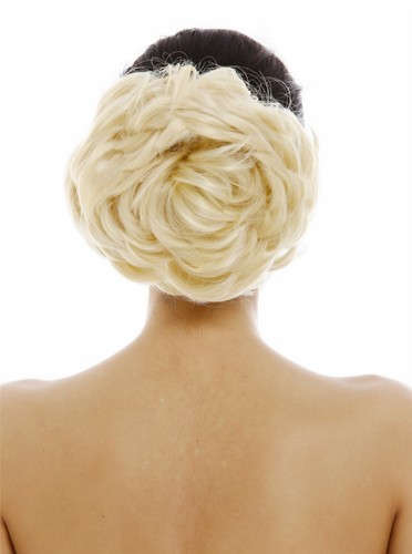 Postiche chignon cheveux rose - cheveux,