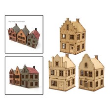 Maquette de maison miniature en bois à l'échelle 1/72 pour diorama ou