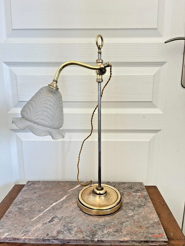 Ancien lampe poser col de - poser,
