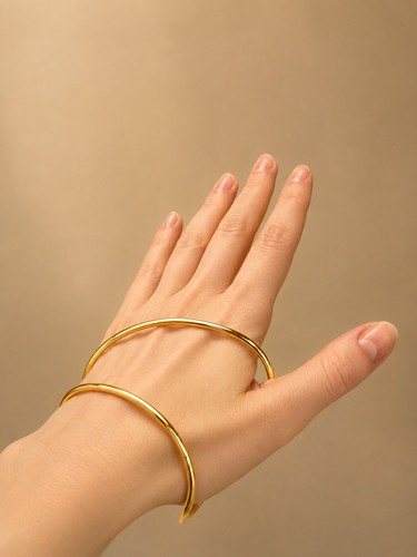 18k gold plated - gold, hand