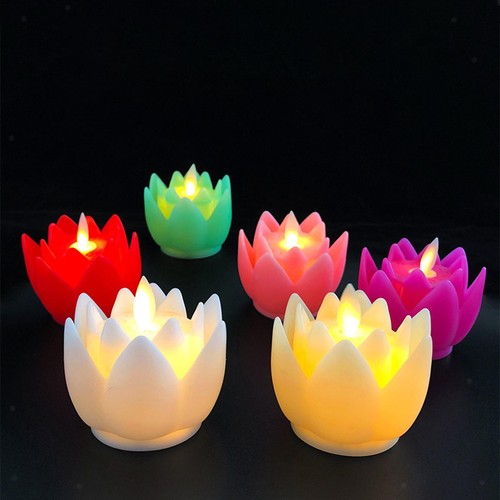 Led lotus bouddhiste lampe - led,