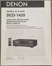 Denon DCD 1420 Notice