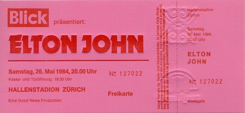 Rare ticket billet de - /,