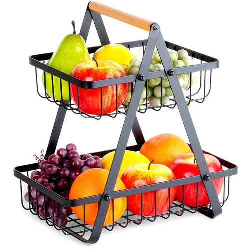 Panier fruits niveaux - niveaux, métal