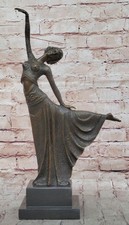 Signée D.H.Bronze Statue, Art