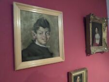 TABLEAU PEINTURE SUR CARTON . AUGUST RIEGER . 1938 . AUTRICHE