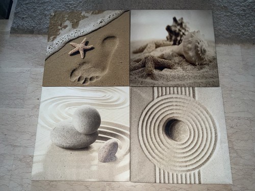 Tableau zen plage sable - tableau,